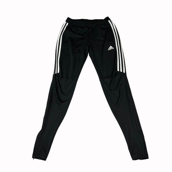 ADIDAS Climacool Jogger XS Black Fitted Zip Leg Track Pants Warm Up Pull On - Picture 2 of 13